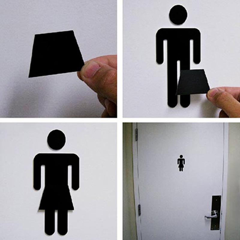 Розыгрыш 1 апреля значок на мужском туалете юбка